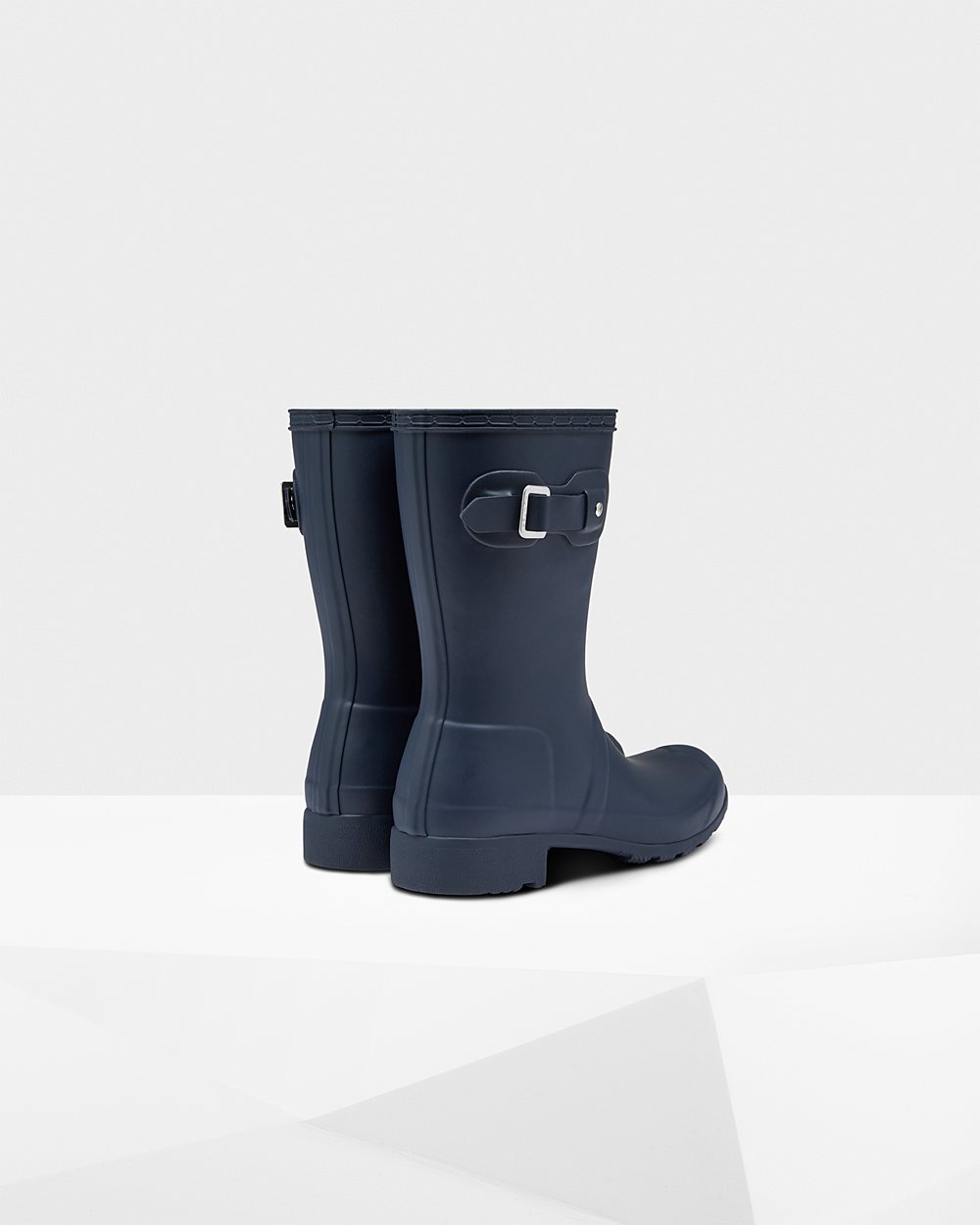 Hunter Original Tour Foldable Short Rain Boots - Shop Online Womens Navy - EWRHVG590